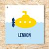 Label 40mm gele duikboot