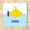 Sticker 40mm gele duikboot