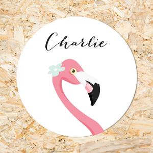 Sticker 40mm Flamingo