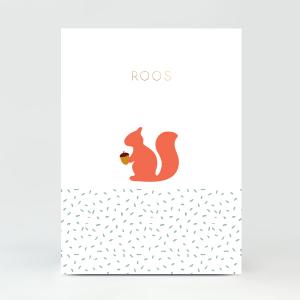 GB016 Geboortekaartje Roos