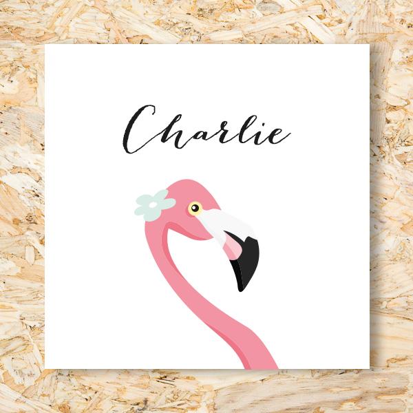 Sticker 40mm Flamingo