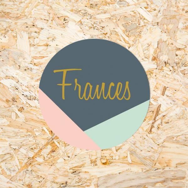 Sticker Pastel nummer 3 30mm