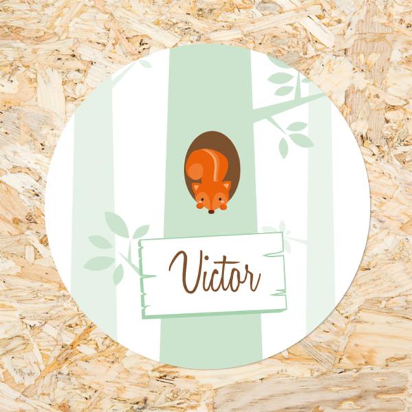 Sticker 40mm eekhoorn
