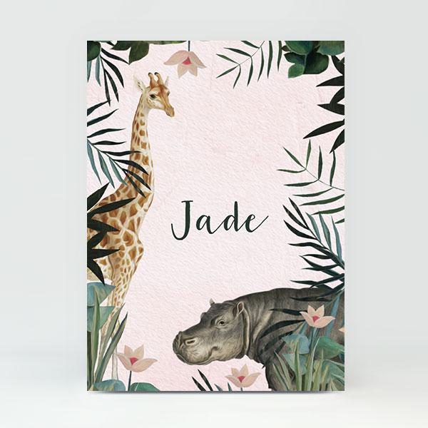GB056 Geboortekaartje Jade